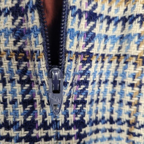 VINTAGE 70s skirt Pendleton plaid dark academia wool pencil S - Picture 7 of 10